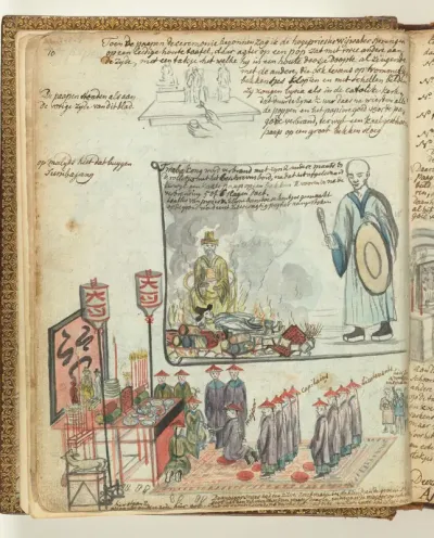 Chinese sacrificial ceremony in Batavia