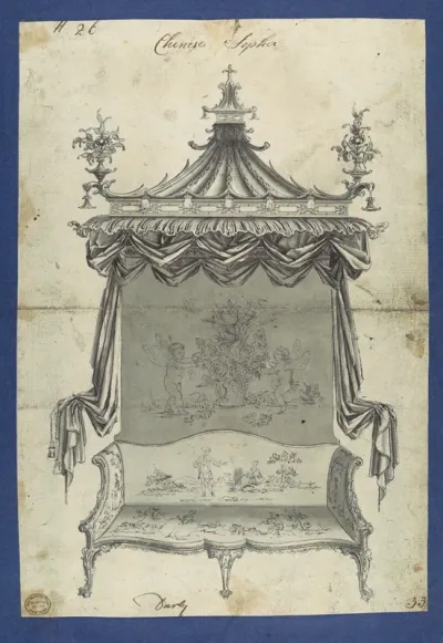 Chinese Sopha [Sofa], in Chippendale Drawings, Vol. I