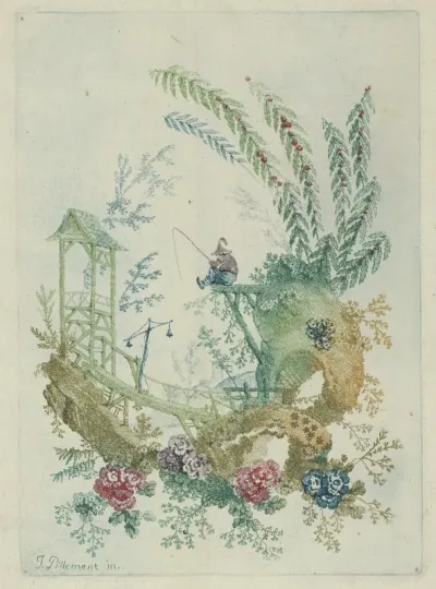 Chinoiserie, from "Nouvelle Suite de Cahiers de dessins chinois a l'usage des dessinateurs et des peintres" (Nr 1)