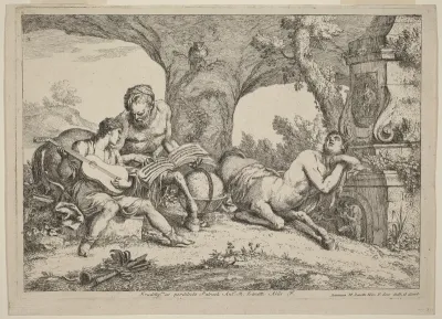 Chiron Teaching Music to Achilles