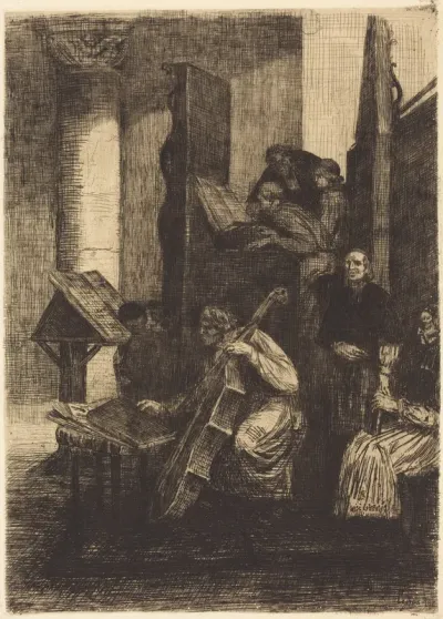 Choir in a Spanish Church (Le choeur d'une eglise espagnole)
