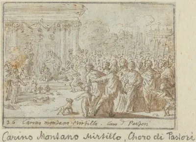 Chorus of Shepherds: Carino, Montano and Mirtillo