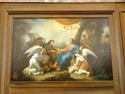 Christ adoré par les anges