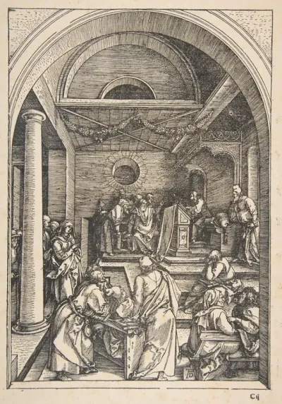 Christ among the Doctors, from "The Life of the Virgin"