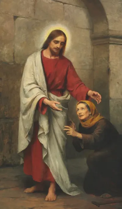 Christ and the bleeding woman.