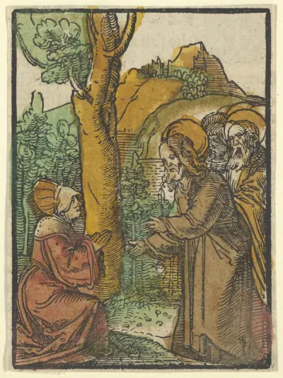 Christ and the Woman of Canaan, from Das Plenarium