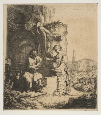 Christ and the Woman of Samaria among Ruins