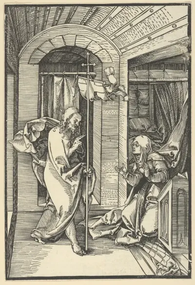 Christ Appearing to his Mother, from Speculum passionis domini nostri Ihesu Christi