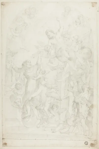 Christ Appearing to Monastic Saint in Ecstasy