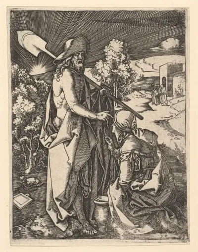 Christ Appearing to the Magdalen as a gardener, from "The Passion of Christ", after Dürer