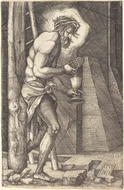 Christ as Man of Sorrows at the Foot of the Cross