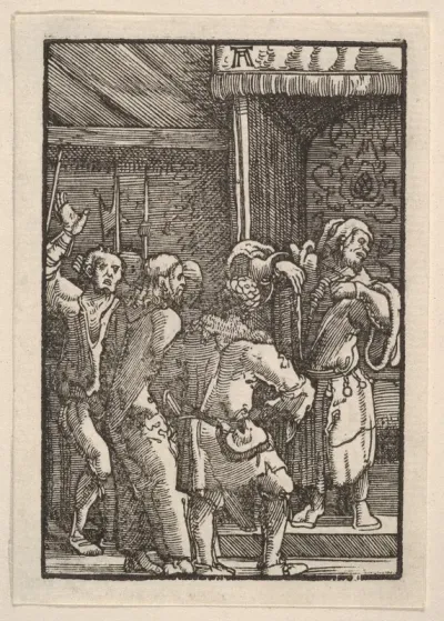 Christ Before Caiaphas, from "The Fall and Salvation of Mankind Through the Life and Passion of Christ"