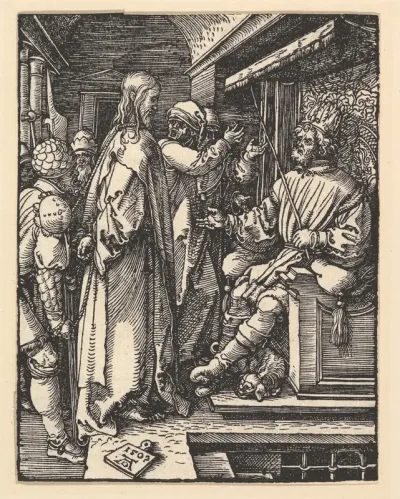 Christ before Herod, from "The Small Passion"
