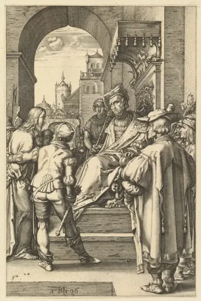 Christ before Pilate, from "The Passion of Christ"