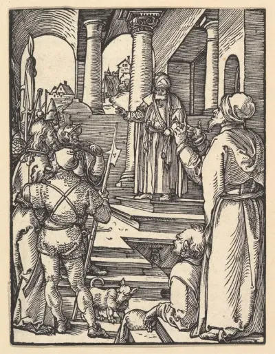 Christ before Pilate, from "The Small Passion"