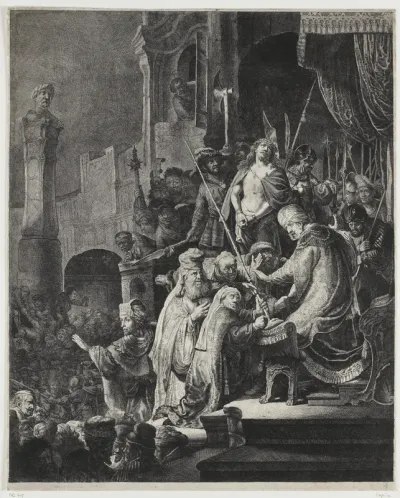 Christ before Pilate: large plate