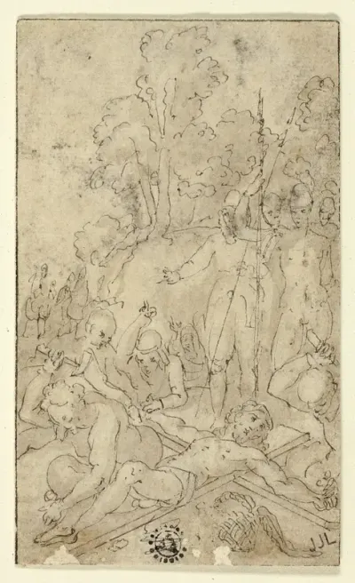 Christ Being Nailed to the Cross
