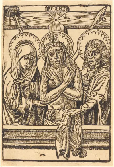Christ between Maria and John