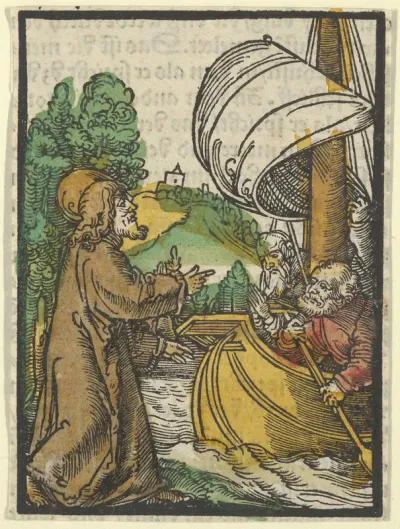 Christ Calming the Storm on Lake Tiberias, from Das Plenarium