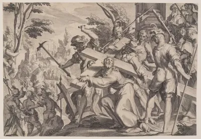 Christ Carrying the Cross, plate 4 from Thrones of Justice (Thronus Iustitiae)