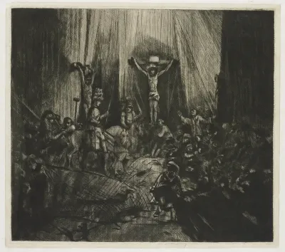 Christ Crucified between the two Thieves: 'The Three Crosses'
