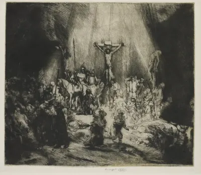 Christ Crucified between the two Thieves: 'The Three Crosses'