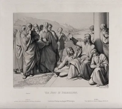 Christ curses the Pharisees