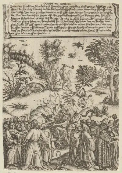 Christ Denouncing False Prophets and Pharisees: Illustration to Matthew 7: 15-21
