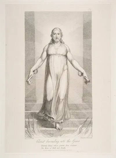 Christ Descending into the Grave, from "The Grave," a Poem by Robert Blair