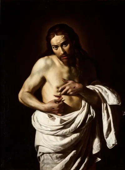 Christ Displaying His Wounds
