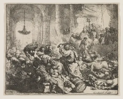 Christ Driving the Money Changers from the Temple