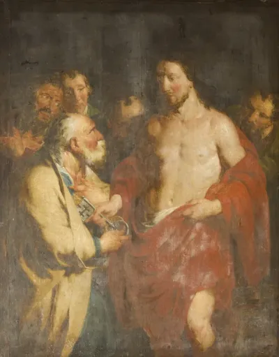 Christ handing the keys to St Peter