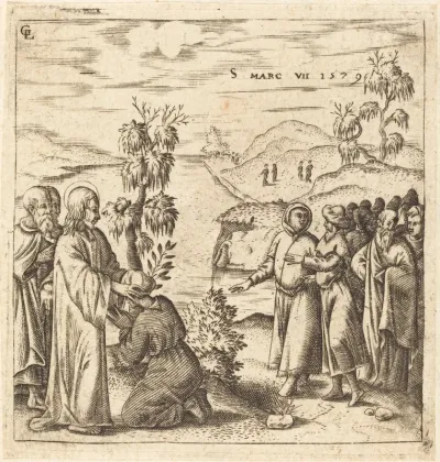Christ Healing a Deaf Man