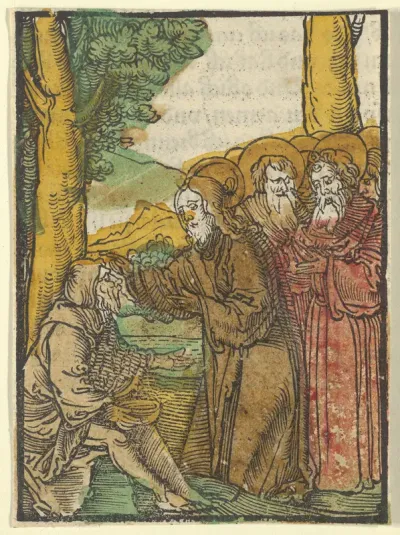 Christ Healing the Blind, from Das Plenarium