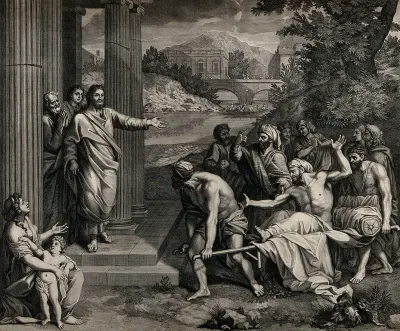 Christ healing the paralytic