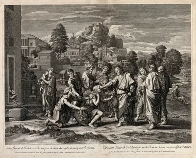 Christ healing two blind men outside Jericho