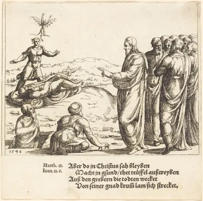 Christ Heals a Blind and Dumb Demoniac