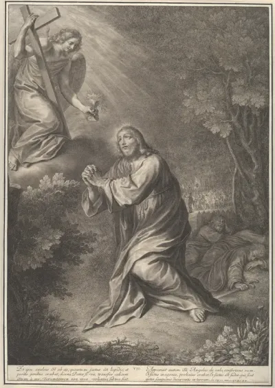 Christ in the Garden, from The Passion of Christ, plate 7