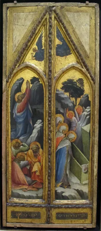 Christ in the Garden of Gethsemane; The Three Marys at the Tomb