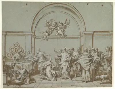 Christ in the House of Martha and Mary (Luke 10:38-42)