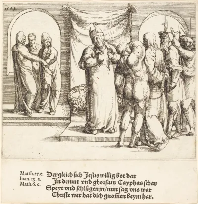 Christ is Mocked, and Caiaphas Rends His Garments