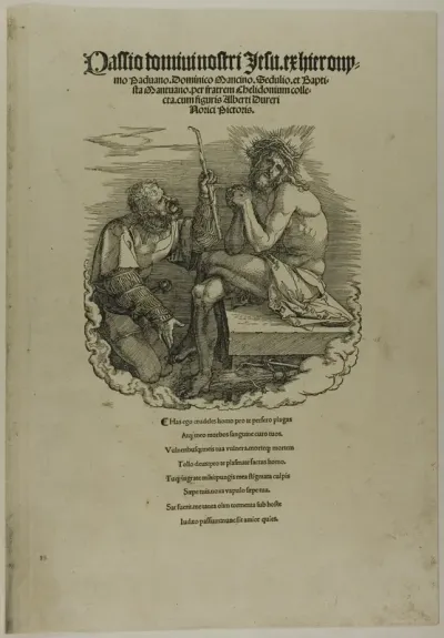 Christ, Man of Sorrows, Mocked by a Soldier, from The Large Passion