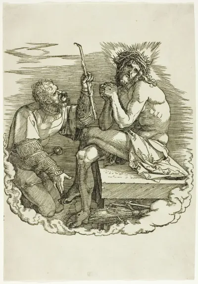 Christ, Man of Sorrows, Mocked by a Soldier, frontispiece from The Large Passion
