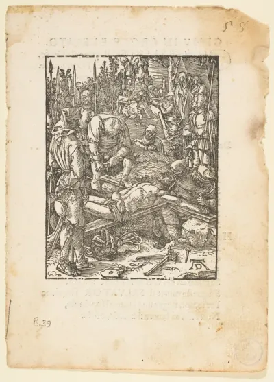Christ Nailed to The Cross, from "The Small Passion", edition Venice