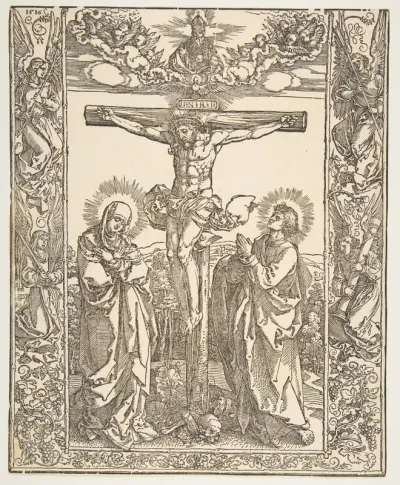 Christ on the Cross between the Virgin and Saint John