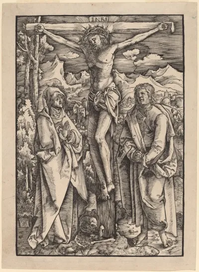 Christ on the Cross between the Virgin and Saint John