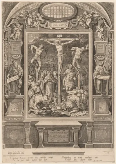 Christ on the Cross between Two Thieves