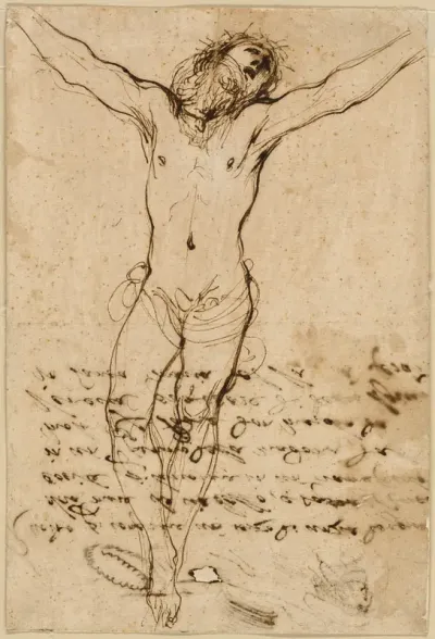 Christ on the Cross: Study for the Crucifixion with Saints