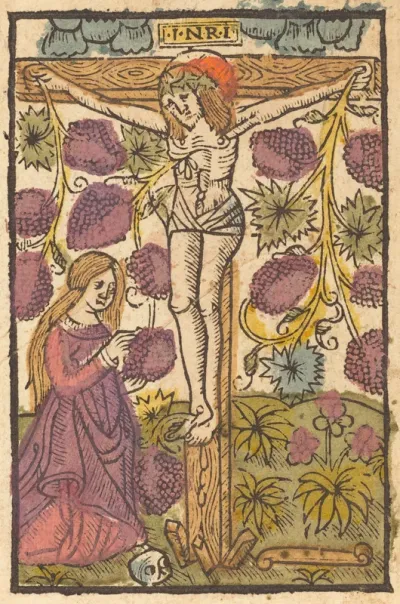Christ on the Cross with a Grape Vine