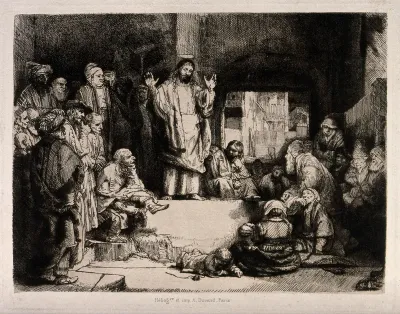 Christ preaching (known as 'La petite Tombe')